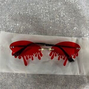 Red Drip Sunglasses